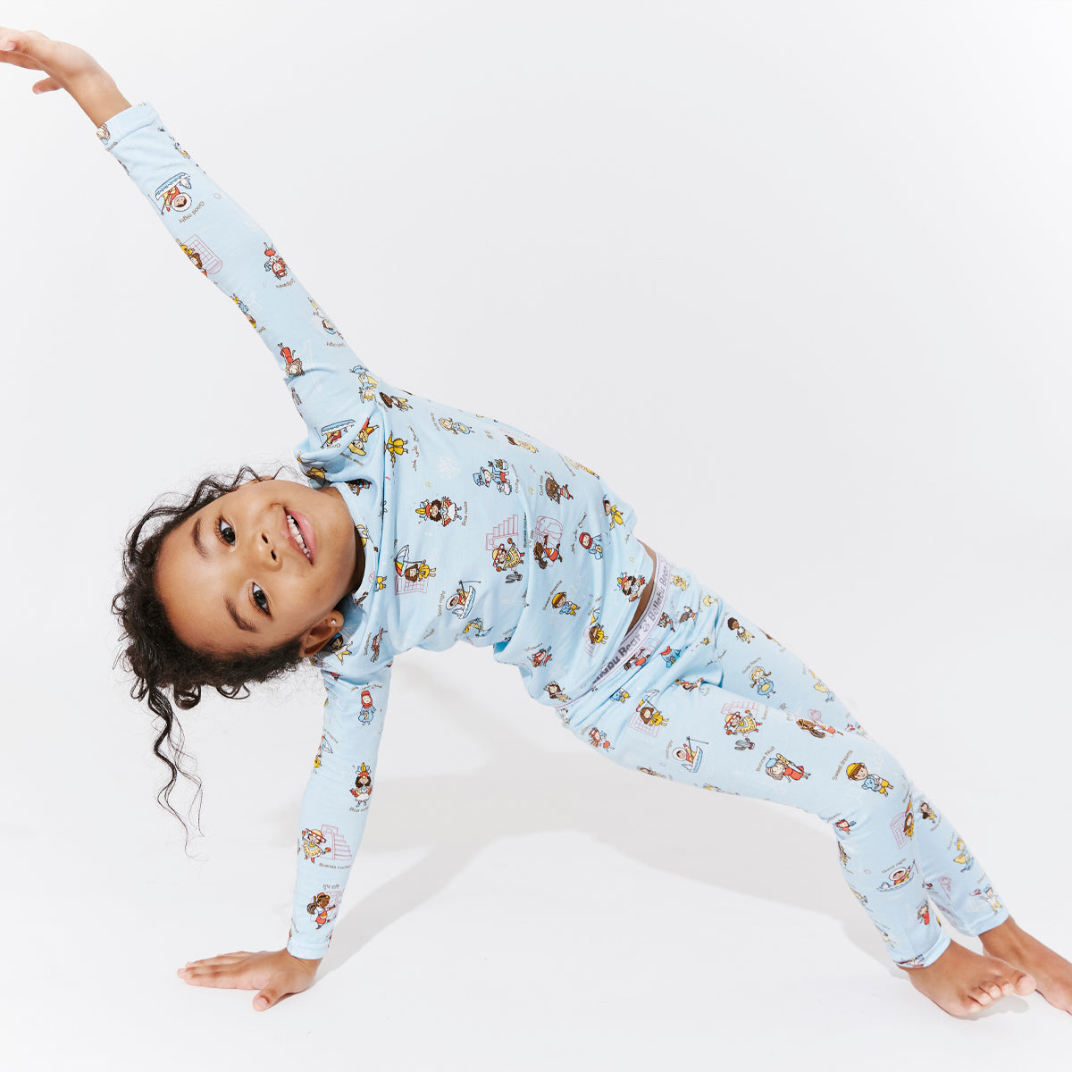 Goodnight World Kids' Bamboo Set, Eczema Safe Pajama