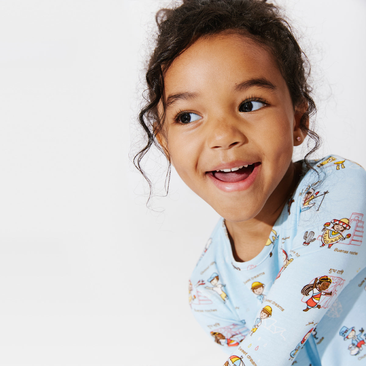 Goodnight World Kids' Bamboo Set, Eczema Safe Pajama